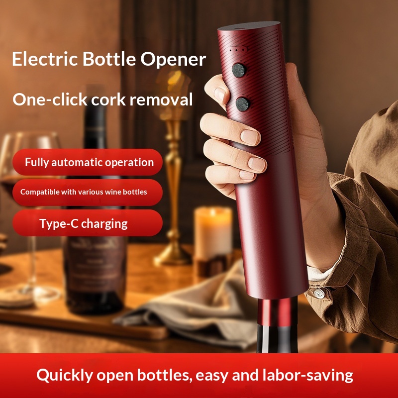 Electric Can Opener - Electric Wine Bottle Opener Rechargeable Automatic