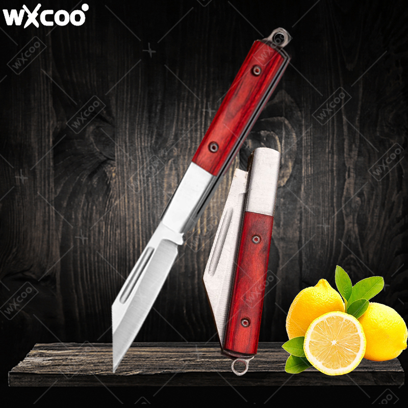 Kitchen Gadgets Sale - Stainless Steel Pocket Knife Rosewood Handle