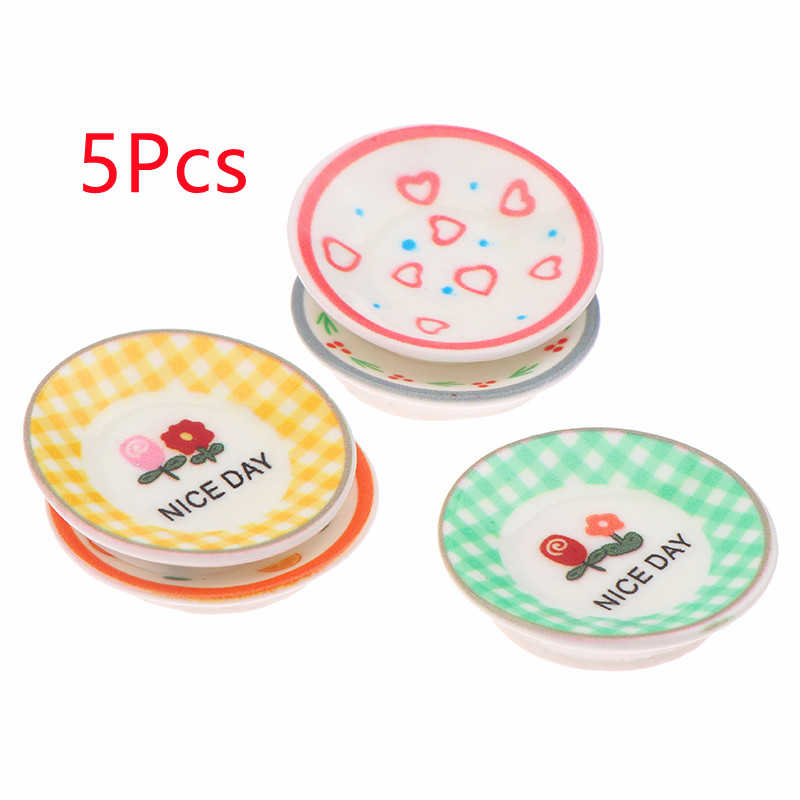 5Pcs 1/12 Dollhouse Mini Plate - огляд і ціна Kitchen Gadgets Plus