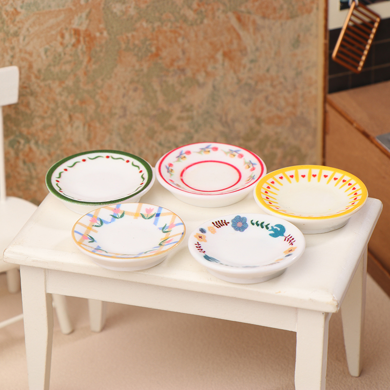 5Pcs 1/12 Dollhouse Mini Plate - огляд і ціна Kitchen Gadgets Plus
