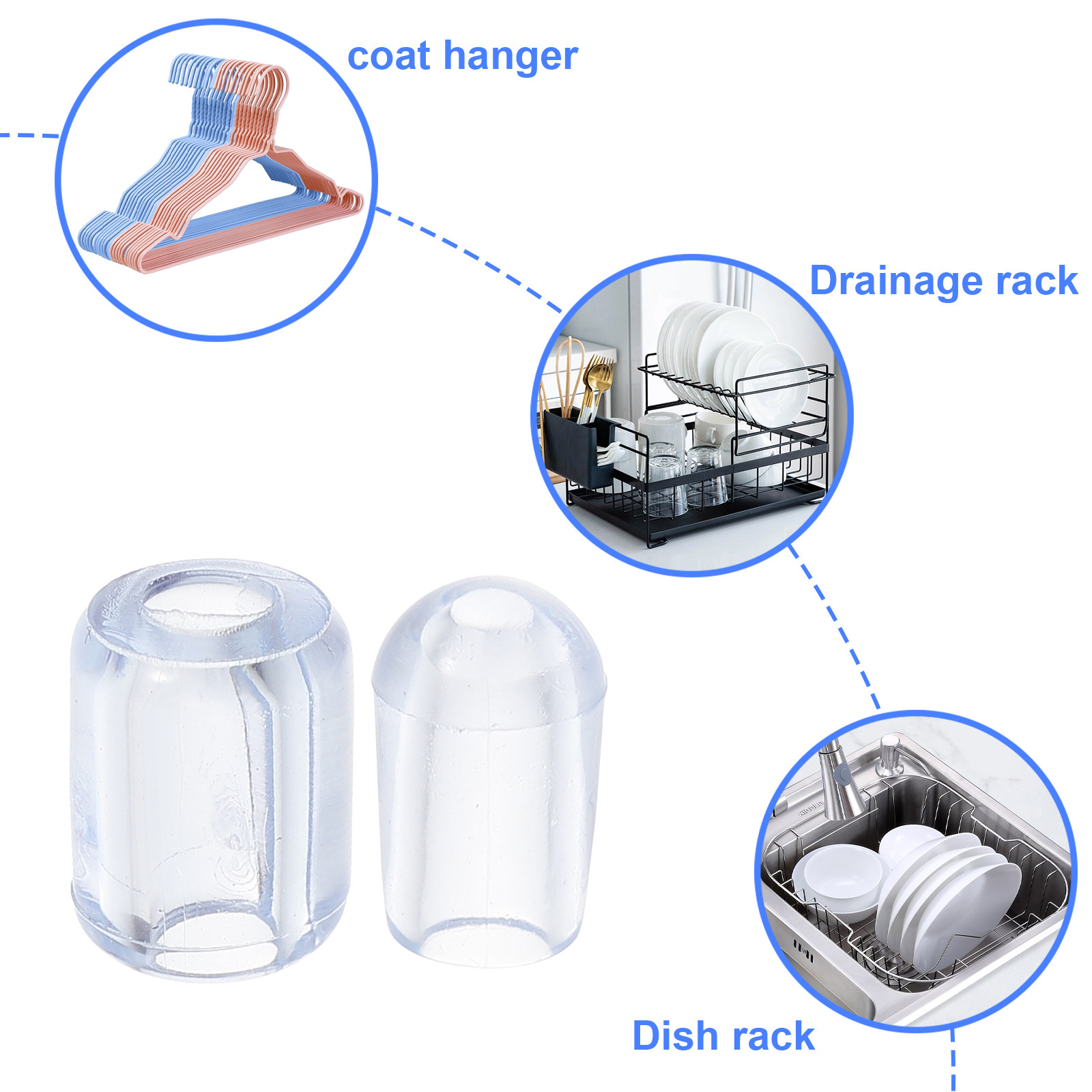 80Pcs Kitchen Sink Grid Feet P - огляд і ціна Kitchen Gadgets Plus