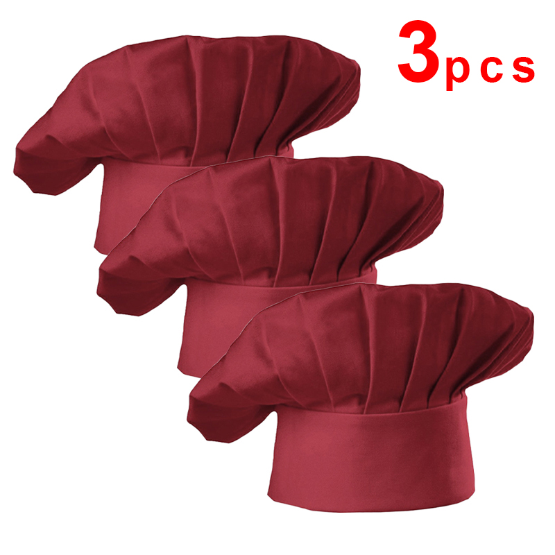 3pcs High22cm Cook Hat White C - огляд і ціна Kitchen Gadgets Sale