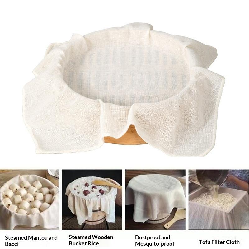 3Pcs Round Pure Cotton Steamer - огляд і ціна Silicone Baking Mat