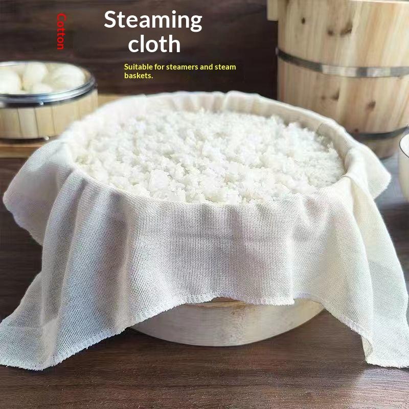 3Pcs Round Pure Cotton Steamer - огляд і ціна Silicone Baking Mat