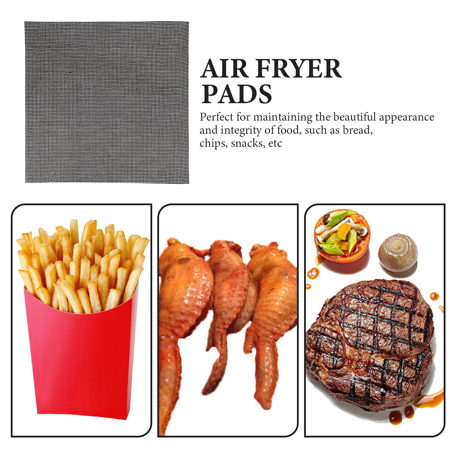 4Pcs Air Fryer Inner Liners Pr - огляд і ціна Silicone Baking Mat
