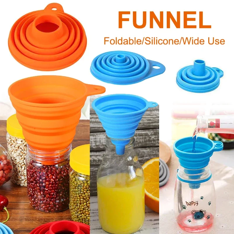 1/4PCS Silicone Collapsible Fu - огляд і ціна Kitchen Gadgets Small