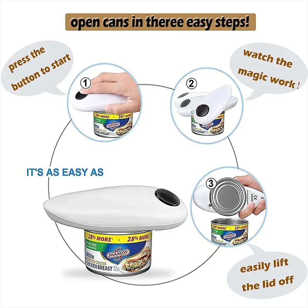 Electric Automatic Jar Opener  - огляд і ціна Electric Can Opener